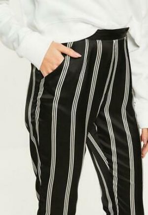 MISSGUIDED satin cigarette trousers (M58/10)