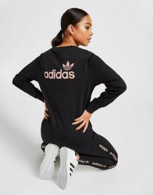 New adidas Originals Women’s Linear Glossy Long Sleeve T-Shirt from JD Outlet