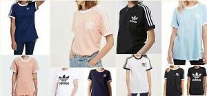 Women Adidas California Trefoil T-shirt short sleeve Navy / Pink / Khaki / Olive