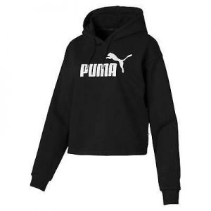 Puma Womens Essential Crop Hoodie OTH Hoody Hooded Top Long Sleeve Lightweight