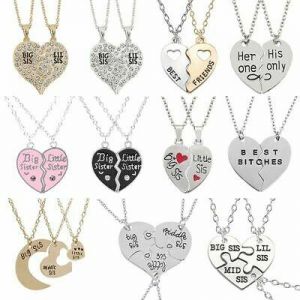  The world of beauty and elegance, you find it in one place  accessories 2pcs Women Necklace Best Friend Set Bff Friendship Letter Pendant Heart Choker