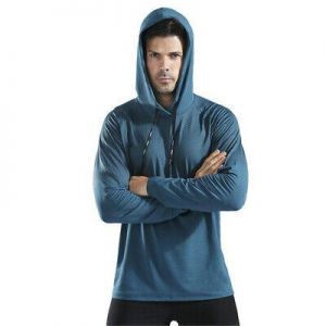 Mens Fitness Hoodies Sports Workout Top Baggy Hooded Sweater GYM Sweatshirt
