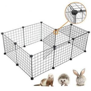 Foldable Pet Playpen Iron Fence Puppy Kennel House Exercise Training Puppy Space Dog Supplies Rabbits Guinea Pig Cage