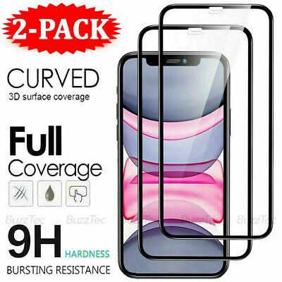 Full Cover Screen Protector For iPhone 11 12 13 14 15 16 Pro MAX Tempered Glass