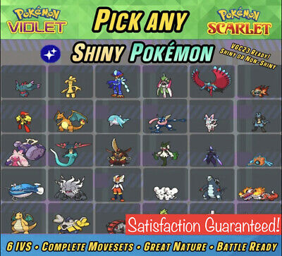 ✨ Pokemon Scarlet and Violet ✨ SHINY Pokemon with 6IV Lvl 100 & Battle Ready!!