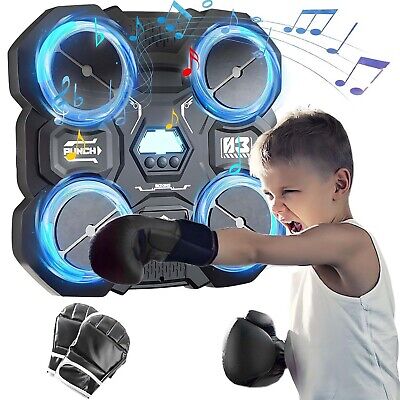 Smart Music Boxing Machine Bluetooth Wall Target Training Exercise With Gloves