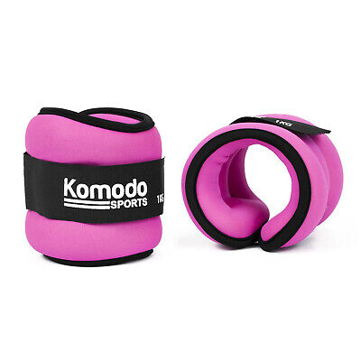 Pink Neoprene Ankle Wrist Weights Running Training Exercise Fitness Heavy Bands