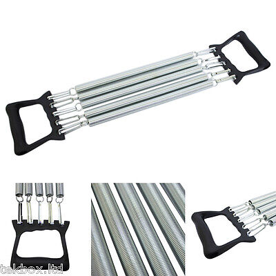 5 Spring Chest Expander Exercise Puller Muscle Stretcher Training Home Gym Pull