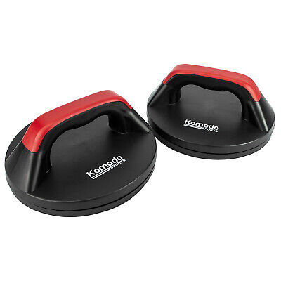 Rotating Press Up Bars Red Push Ups Handles Stands Grips Home Gym Fitness Bars