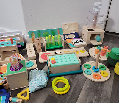 Lovevery Montessori-Inspired Wooden Learning Toy Set For Toddlers Sensory Blocks