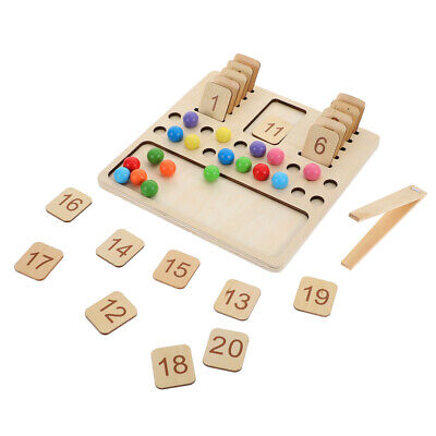 Montessori Geoboard Math Learning Toy Blocks Stack Sort Color Recognition Toy