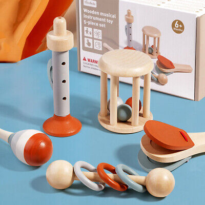 online store Montessori 5pcs/set Toddler Musical Instruments Montessori Wooden Toys for Toddlers 1-3