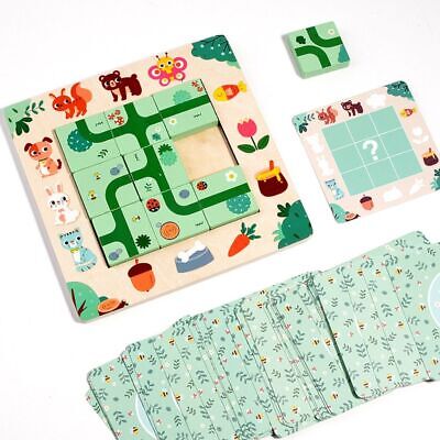 Wooden Kids Maze Board Game Kids Montessori Educational Toys  Kids Children