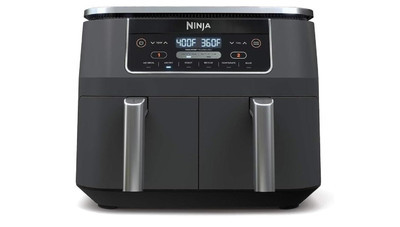 Ninja DZ201 Foodi 8 Quart 6-in-1 DualZone 2-Basket Air Fryer w/ 2 Independent Fr