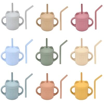 Baby Kids Water Cup for Baby Kids Safety Silicone Baby Cup Set 6 Months+