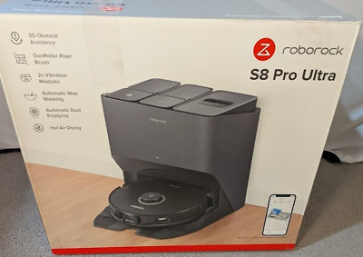 Roborock S8 Pro Ultra Robot Vacuum, Self-Drying, Mop Lift