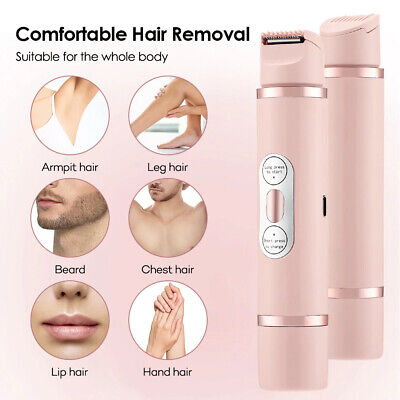 Dual-Head Electric Shaver Painless Women's Epilator Bikini Hair Removal Device A
