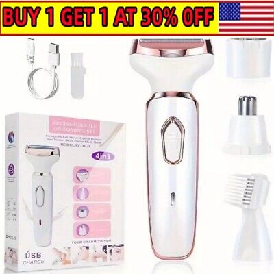 Comfort 4 in 1 Electric Lady Shaver, Body Hair Removal Epilator