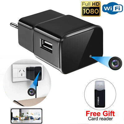 online store smart home category 1080P WIFI HD USB Charger Home Security Surveillance Audio Video Recorder  EU