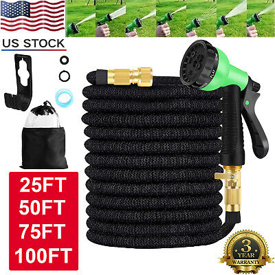 4X Stronger Deluxe Expandable Flexible Garden Hose Water Hose 25, 50, 75, 100FT