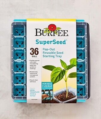 SuperSeed Seed Starting Tray 36 Cell Reusable Seed Starter Tray for Start New