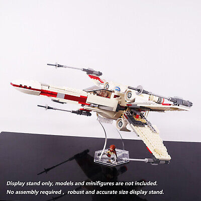 Display Stand for LEGO 9493 75301 X-wing Starfighter, Acrylic 3D stand only.
