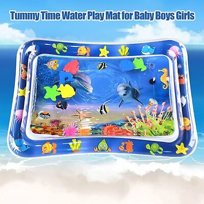 Tummy Time Water Mat For Baby Boys Girls PVC Inflatable Water Play Mat