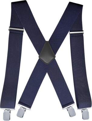 Tirantes resistentes para hombre con clips fuertes y espalda en X ajustable